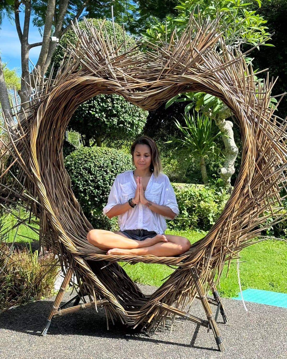 Meditation pose mindfulness in Jakarta